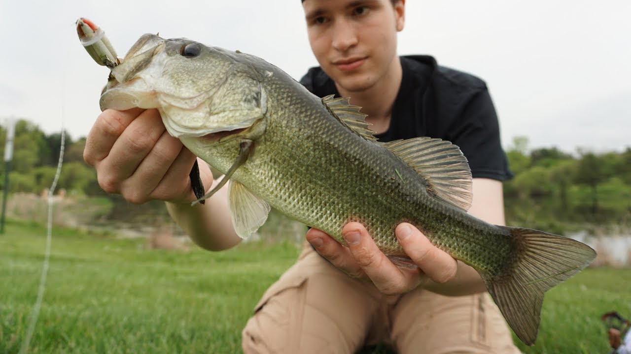 Topwater Pond Fishing Before Rain Storm