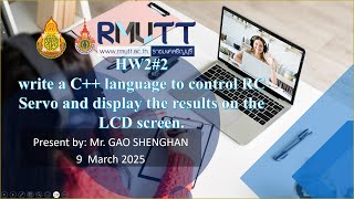 HW2#-NO.2-Control RC Servo and LCD screen