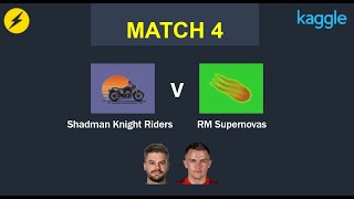 Match 4 | Shadman Knight Riders v RM Supernovas | Kaggle Flash Blitz 2025