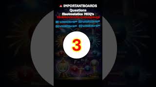 Electrostatics MCQ 🔥 Most Expected Before Boards | Class 12 Physics #jee #neet #taubatauba #class12