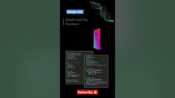 Simple card flip animation creativity #html #css #javascript