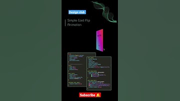 Simple card flip animation creativity #html #css #javascript