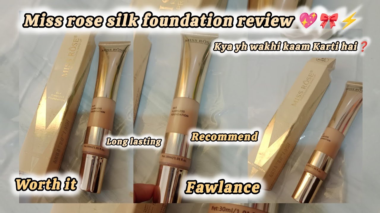 Miss rose sleek foundation review ⚡💖 affordable foundation #miss rose#viral #sub plz share like 🤗 