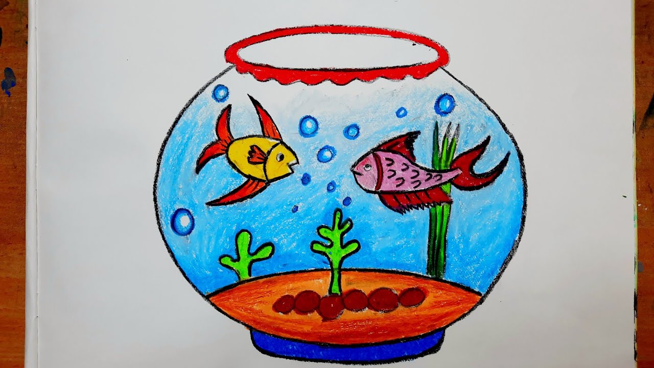 How to Draw a Fish Bowl | For Kids |