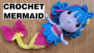 Amigurumi Mermaid Doll Pattern | Discover Your Options for a Summer Crochet Doll #diy #mermaid