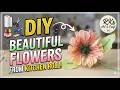 Beautiful DIY Flower Using Kitchen Roll | Easy Best Out of Waste Craft | RK Art & Craft