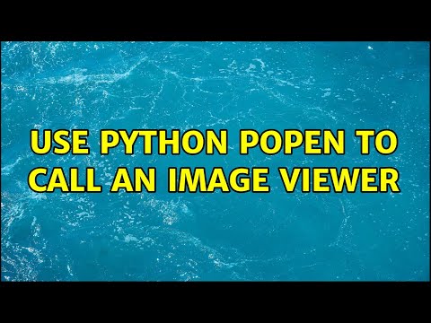 Use Python popen to call an image viewer