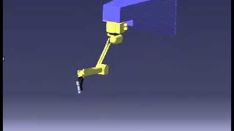 Robotics arm simulation Using DMU Kinematics in CATIA V5   Tri O CADD NAGERCOIL,MARTHANDAM cad animation cell +919443281238