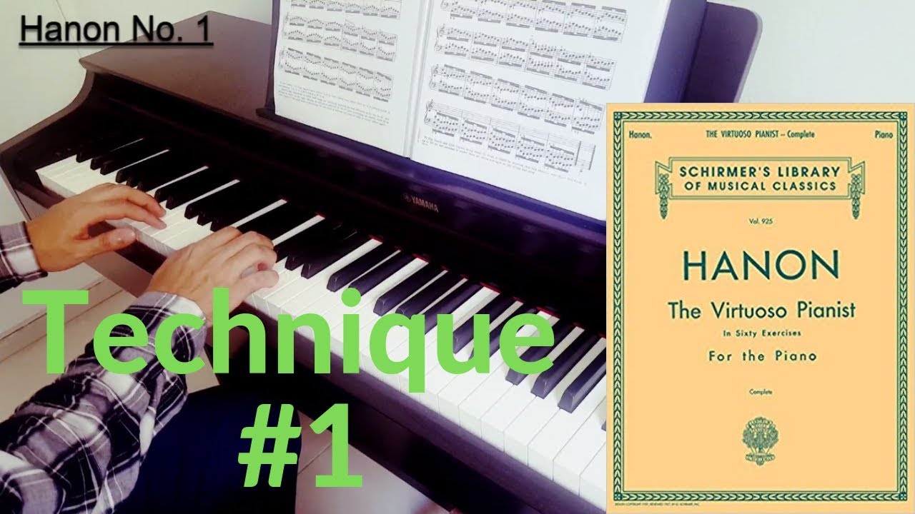 Technique Practice #1 - Hanon No. 1 and 2 (80 BPM) - YouTube
