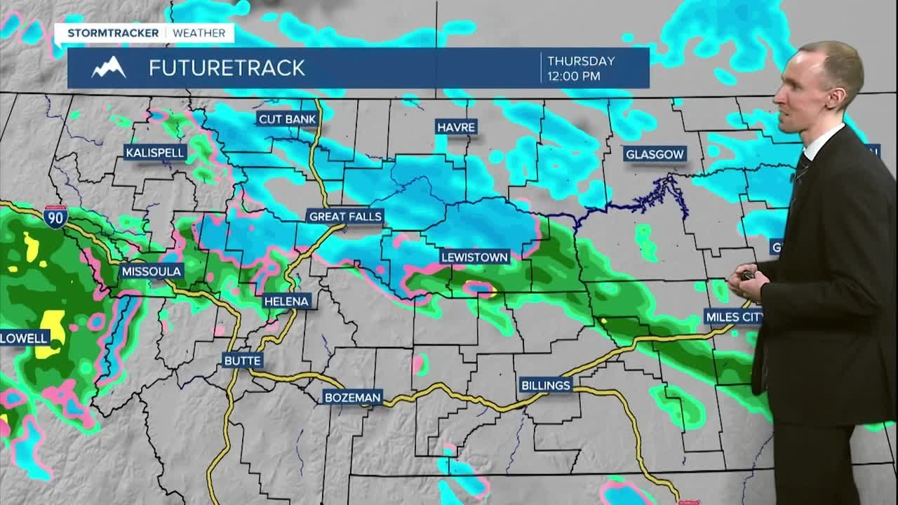 Falling temperatures and rain showers switching to snow showers on ...