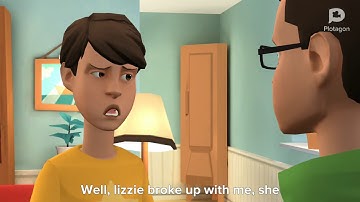 Lizzie chokes Joseph the plotagon dude (SEQUEL)