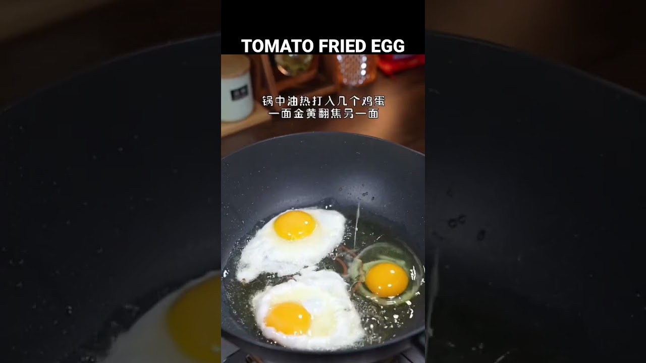 Tomato fried egg 🍅 ASMR healing your soul and satisfying taste 
