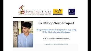 Task 12 |  Design a responsive product registration page using HTML, CSS, JavaScript and Tailwind  Profile