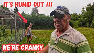 Off Grid Cabin time in HUMID weather and its sticky !!!