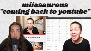 Miiasaurous coming back to youtube