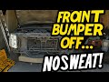 Wrecked Escalade Rebuild: Front Bumper Off in Record Time!