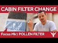 Cabin Filter Replacement - Pollen Filter Change - Ford Focus Mk1 / LR