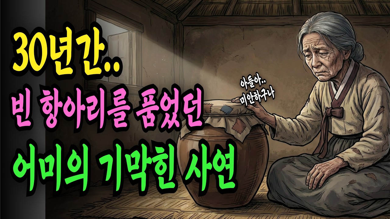 빈 항아리를 자식처럼 품고 살아야 했던 어느 어미의 처절한 비밀 | 야담 옛날이야기 오디오북 수면동화 전설 민담
