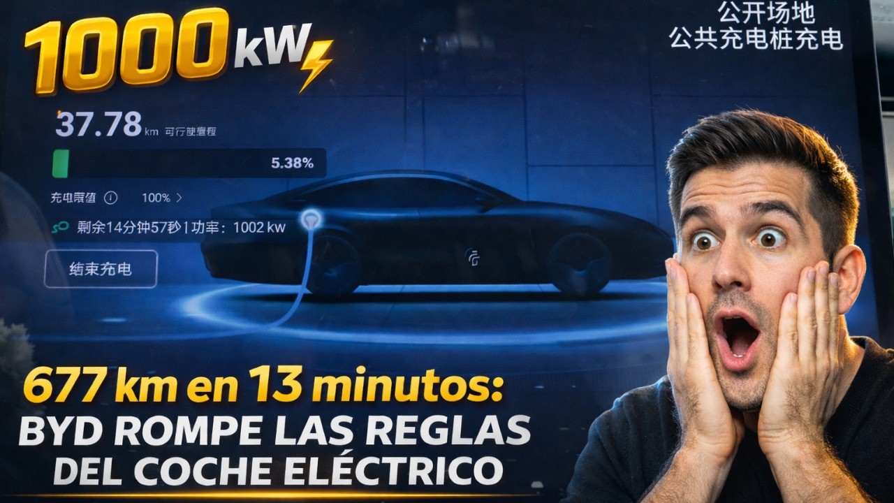 Carga 677 km en 13 minutos: BYD rompe las reglas del coche eléctrico