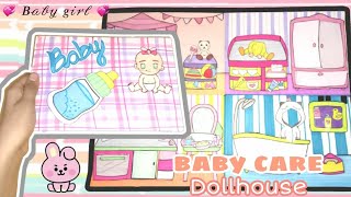 PAPER DOLL HOUSE BABY CARE QUIET BOOK / QUIET BOOK WITH PAPER / ZARA'S PAPER PLAY