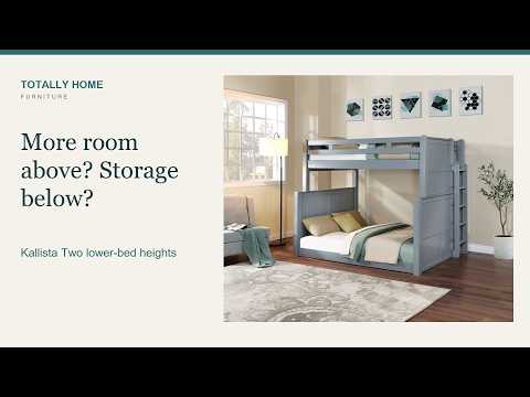 Kallista Dual Height Full over Queen Bunk Bed video overview