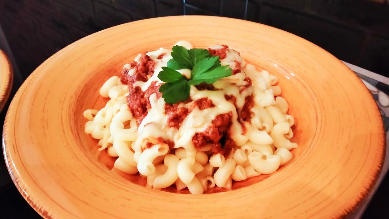 Pasta Bolognese ala EunizelI used pasta(elbow)that was available in my