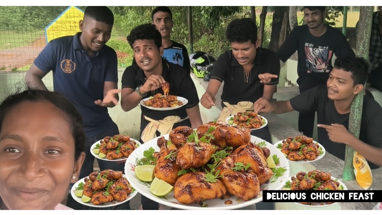 ବଣ ଭୋଜି || କୁକୁଡ଼ା କୁଙ୍କୁଡୁ କୁଙ୍କୁଡୁ କୁ || DELICIOUS||CHIKEN||FEAST#odisha #funny #cuttack #vlog 