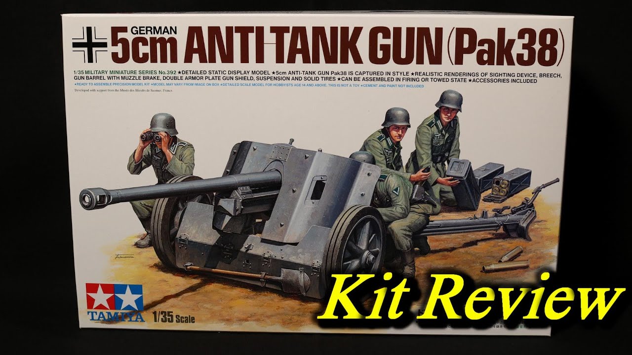 Tamiya German 5cm anti tank gun Pak38 ( English Sub ) - YouTube