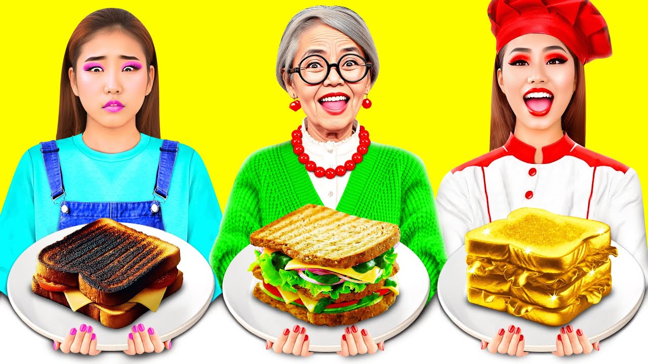 Me vs Grandma Cooking Challenge | Funny Situations in Kitchen by Toon ...