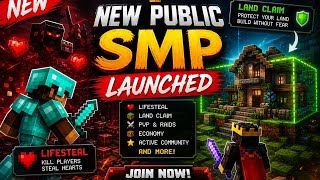 🔥 NEW PUBLIC LIFESTEAL SMP LAUNCHED! ❤️‍🔥 Land Claim + PvP + Economy | Join Now!