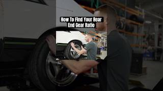 Learn how you can find your rear end gear ratio with these steps ⚙️ #latemodelresto #shorts