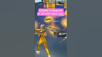 all the new chapter 7 weapons in 1v1 with every gun