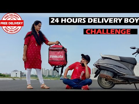 Zomato Boy for 24 Hours Challenge ? I earned = ??!!? Working as Zomato Delivery Boy JTS Challenge