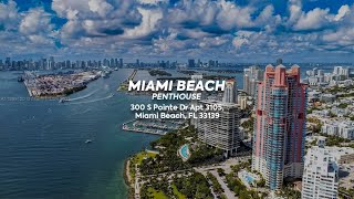 Miami Beach Penthouse | 300 S Pointe Dr Apt 3105, Miami Beach, FL 33139