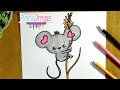 Cómo dibujar un RATÓN kawaii - How to draw a kawaii MOUSE