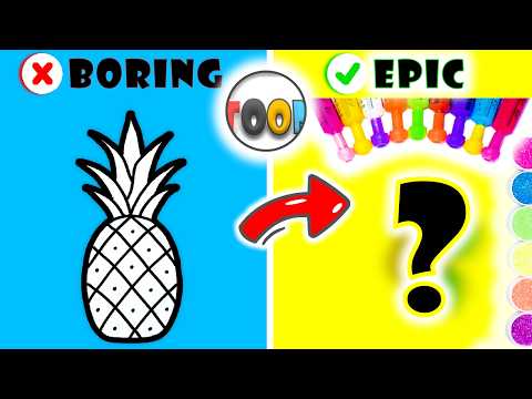 🍍✨ Pineapple Glitter Art Got WAY Too Messy (Naughty Vacuum Rescue!)