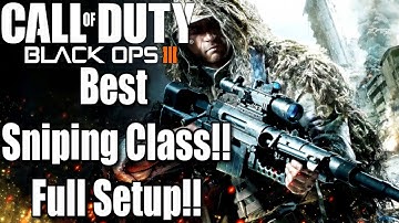 Best Sniping Class Setup In Black Ops 3!!! | Saiyan Sniping Paint Job!!