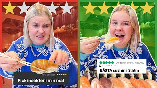 Testar Stockholms BÄSTA och SÄMSTA sushi-restaurang