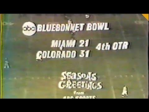 1967 Bluebonnet Bowl - Miami Hurricanes vs Colorado Buffalos - YouTube