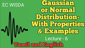 Gaussian or Normal Distribution with properties and examples-TNEB/TRB/GATE/Tancet/Govt exam coaching