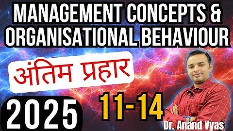 Important questions Management Concept and Organisation 2025 l Behaviour | अंतिम प्रहार 🔥11/14🔥|