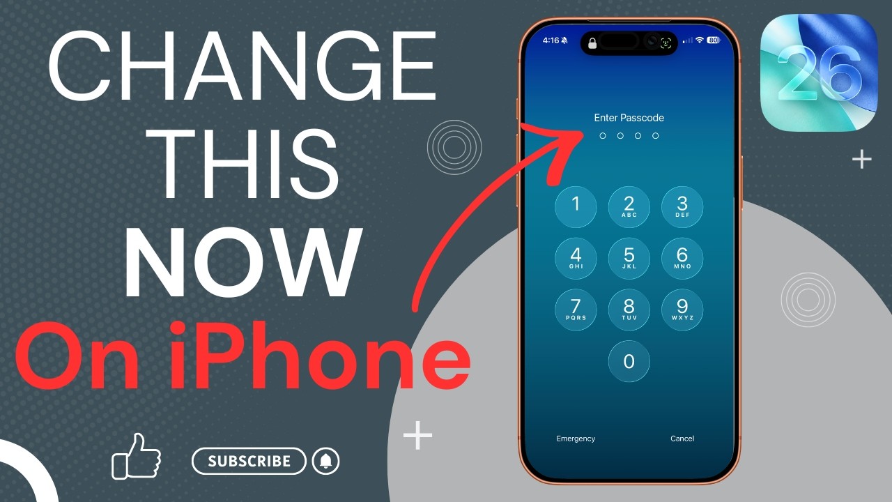 How To Change Passcode on iPhone (iOS 26.3) | Step-by-step Guide 2026 ...