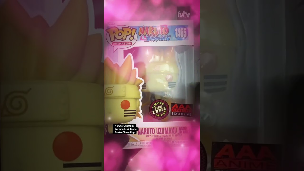You Are Finally Mine! NARUTO UZUMAKI KURAMA LINK MODE Funko Glow In The Dark Chase Pop