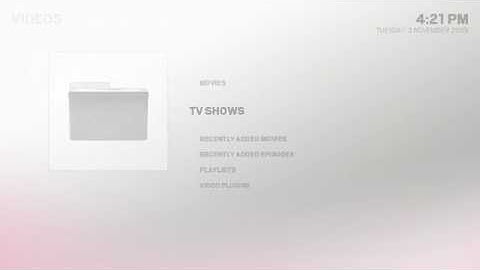 Alaska (XBMC) Home Menu Fading