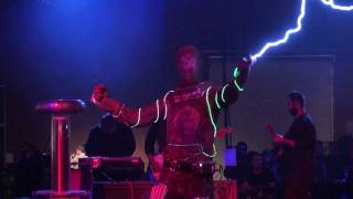Tesla Coils  Arc Attack  Doctor Who Theme Song  Makers Faire 2010  San Mateo  No. 1
