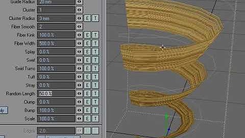 LightWave 9 Using Guides in Modeler to style fibers in Layout