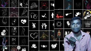 Editing emojis download | 350 + png download black line art png | kinemaster status screenshot 4