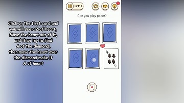 Brain Find Level 114 Can you play poker?
