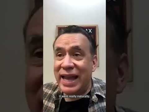 Fred Armisen on drums and improv acting