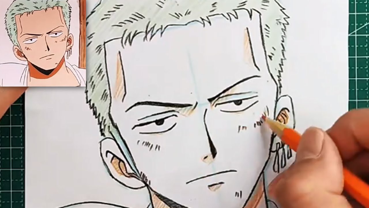 Cách Vẽ Anime Đơn Giản Nhân Vật Zoro Trong One Piece | How To Draw Zoro  (One Piece) Step By Step - Youtube